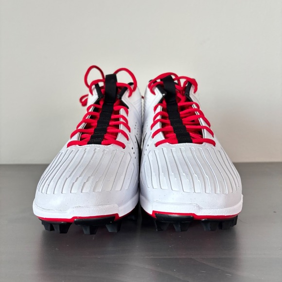 Nike Alpha Menace‎ Strong Men\'s Football Cleats White Red Black Sz 12 main image 4
